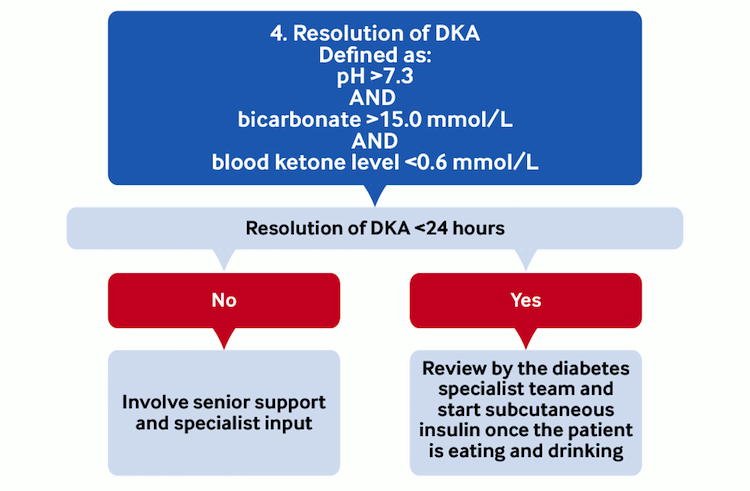 Manejo de la cetoacidosis diabética 4. Resolución