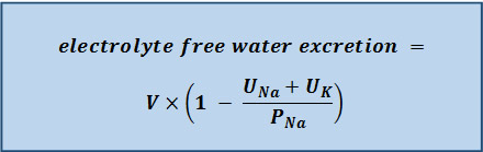 electrolyte free water clearance