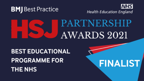 BMJ Best Practice & Health Education England shortlisted for the HSJ Partnership Awards 2021